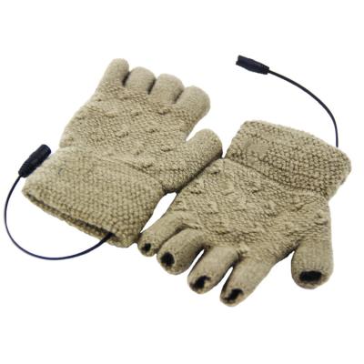 China Far-Infrared Heated Knitted Wool Electric Heated Gloves For Winter Warmth And Comfort for sale