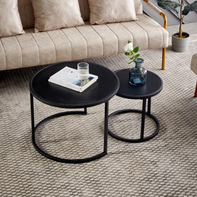 China Modern Designer Modern Hot Sale Marble Table Centerpiece Living Room Black Wood Top Tea Table The Log Coffee Table for sale