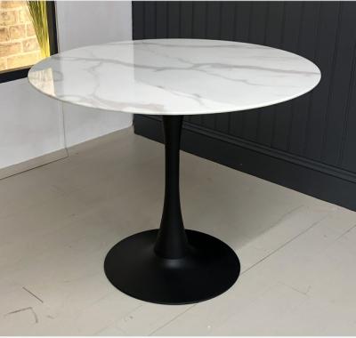 China Modern Design Marble Stone MDF Modern Glass Dining Tables Restaurant Home Furniture for sale