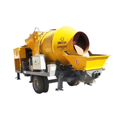 China Construction worksÂ   30m3/h mobile concrete mixer with pump in india price in india for sale