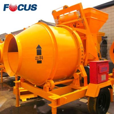 China Construction worksÂ   500L JZC Concrete Mixer Portable Gasoline Concrete Mixer With Beautiful Looking for sale