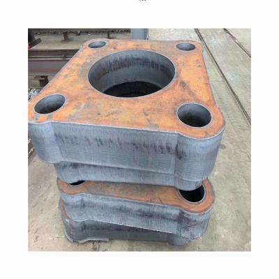 China Custom Flange Plate S355JR Q355B Steel Plate Flame Cut Special-Shape Steel Processing Heavy Duty Parts for sale