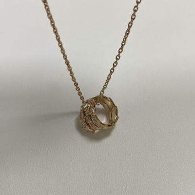 China Reprodução de ouro rosa 18k Colares de ouro Bulgari Serpenti Colar de víbora à venda