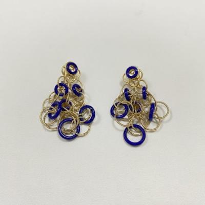 Chine Buccellati Hawii Couleur 18k Boucles d'oreilles en or jaune Boucles d'oreilles en or jaune 18k bijoux en or jaune 5cm à vendre