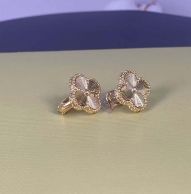 China Pure Clip Back 18k Gold Earrings Detachable 18k Yellow Gold Diamond Hoop Earrings for sale