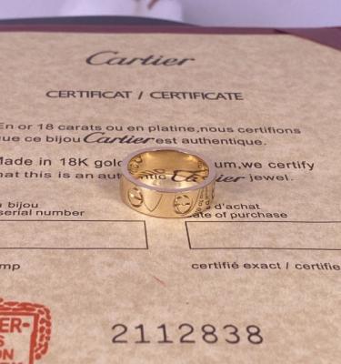 China Cartier Love 18K Yellow Gold Ring for sale