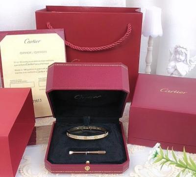 China Cartier 18K Gold Jewelry  Box Qatar Jewelry Packaging Box  For Bracelet for sale