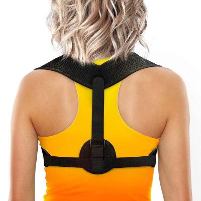 China Adjustable Back Shoulder Support Posture Corrective Brace Back Support Customized Logo Posture Corrector for sale