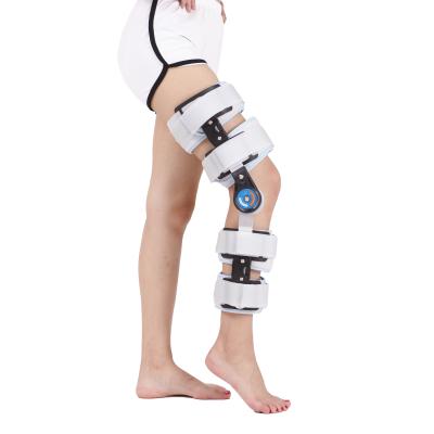 China Adjustable Comfortable Wholesale Medical Knee Brace Joint Knee Brace Hinged Brace Support for sale