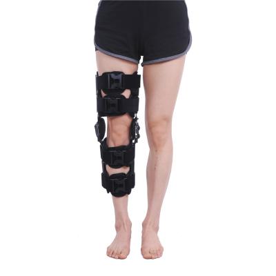 China CE Adjustable Comfortable ROM Knee Support Orthopedic Leg Hinged Brace Hinged Brace for Knee Joint Stabilization for sale