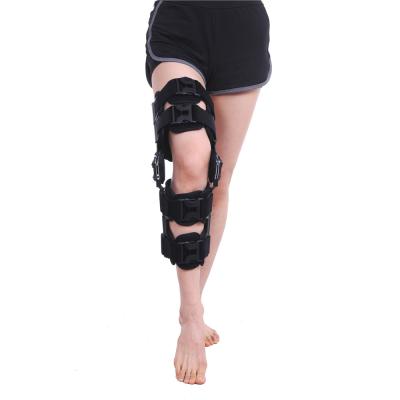 China Comfortable CE Approved Adjustable ROM Knee Support Orthopedic Leg Hinged Brace Knee Brace for Knee Joint Stabilization for sale