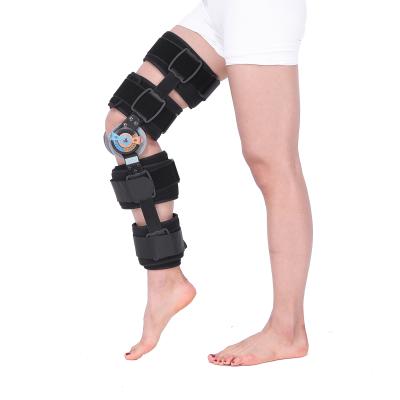 China Adjustable Comfortable Angle Knee Brace Orthopedic Hinged Medical Knee Brace Support for sale