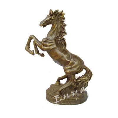 China Vivid for Home and Garden Decoration Cast Iron Running Horse Sculpture Outdoor Antique Horse Statues for sale