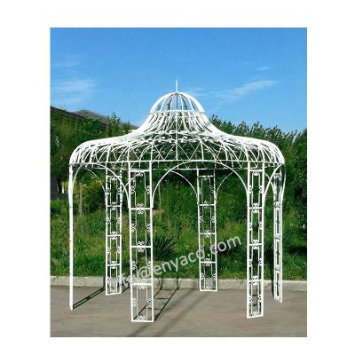 China Easy Assembly High Quality Wrought Iron Garden Gazebo for sale