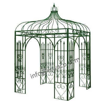 China Easy Assembly Gazebo Outdoor Steel Pergola , Gazebos Steel Garden 3x3 Made Of Wrought Iron for sale