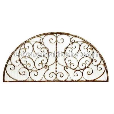 China Fixed wrought iron window, metal half moon window grill, antique reproduction for sale