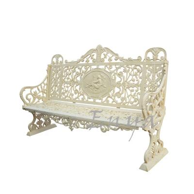 China Patio Bench Antique Cast Iron Outdoor Metal Garden Bench for sale