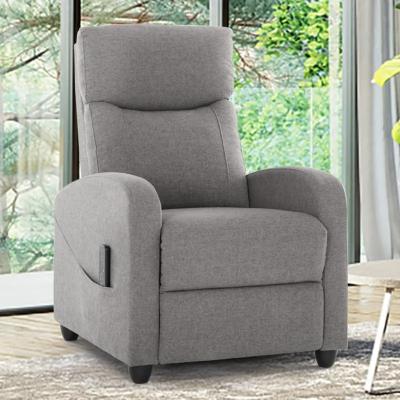 China Reclining Single Gray Office Recliner Sofa Chair With Massage for sale