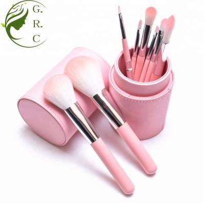 중국 Angular Blush Glitter Makeup Brush Set, Plastic Handle Make Up Brush Set, Promotional Makeup Brush Set 판매용