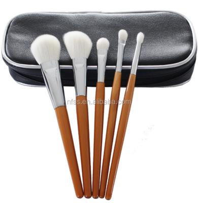 China Angular Blush 5 Pcs Make Up Brushes, Synthetic Hair Make Up Brush Set, Mini Makeup Brush Gift Set 5 Pcs à venda