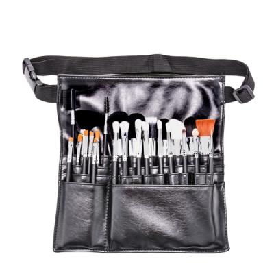 China Angular Blush Professional 25pcs Artist Makeup Brushes 24 PC Private Label Belt Bag Makup Cosmetic Brush Set Make Up Brush With Belt Bag à venda