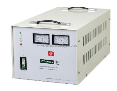 China Office / Home 1 Year Warranty 10kva Single Phase Fully Automatic Volt AC 220v Automatic Voltage Regulator for sale