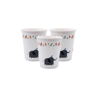 China Cute Party Decoration Party Props Elephant 9OZ Cheaper Price Printed Disposable Paper Cup for sale