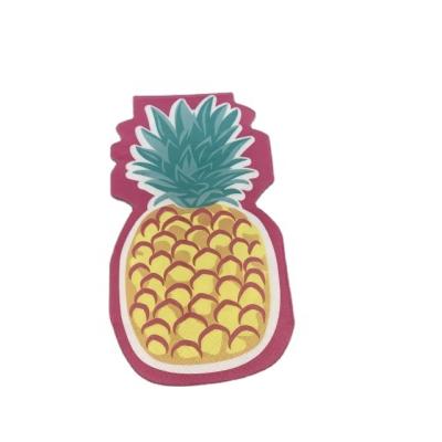 China Printed Shaped Pineapple Fruit Customized Color Logo Style Printed Decoupage Paper Napkins for sale