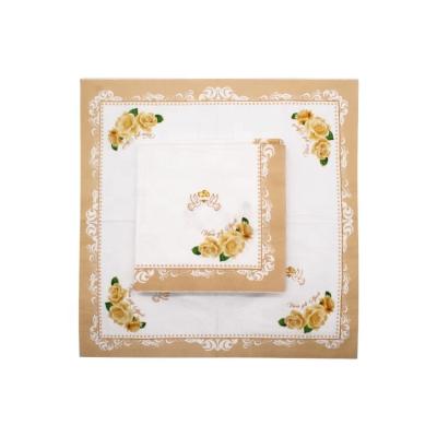 China Custom Printed Lunch Napkin Restaurant Napkins Bag OEM Color Printed Paper Napkin for sale