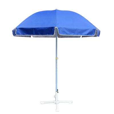 China Portable Strong Beach Umbrella 2m Lightweight Beach Umbrella 1.8m Beach Umbrella Frame Solid Color for sale