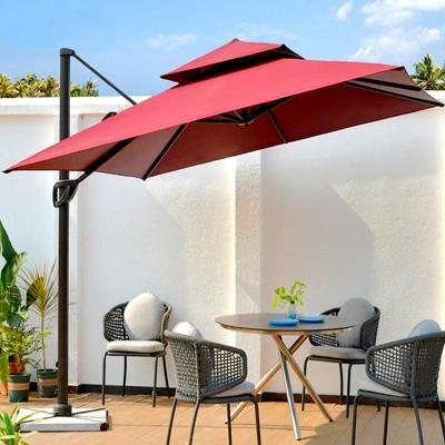 China Modern Outdoor Umbrella Garden Parasol Restaurant Beach Parasol Used Patio Cantilever Umbrellas for sale