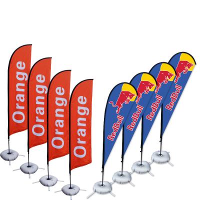 China Other Custom Portable Outdoor Advertising 4. 6m P Shape Bow Beach Flying Flags Banner for sale