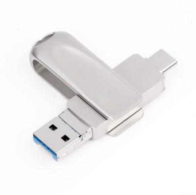 China Factory Metal Bulk For iPhone IOS Android Type C USB OTG PC 3 in 1 Flash Pen 16G 32G 64GB USB 3.0 USB Drive Memory Stick for sale