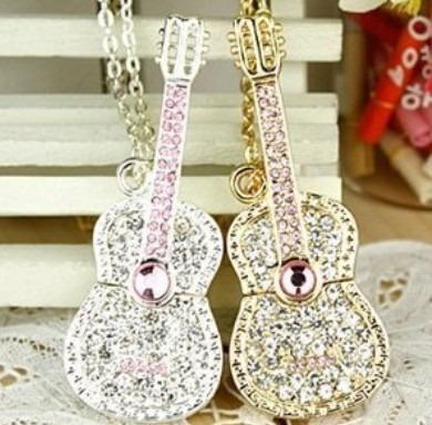 China Fashionable guitar Christmas 8GB 16GB guitar shape 2.0/3.0 jewelry usb flash drive pendrive cheap price for sale