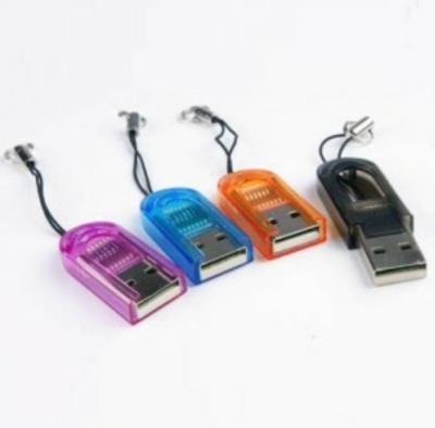 China Good Quality Mini Keychain Memory Card Reader SD/TF Card Reader Card Reader Micro SD Mobile Card Reader for sale