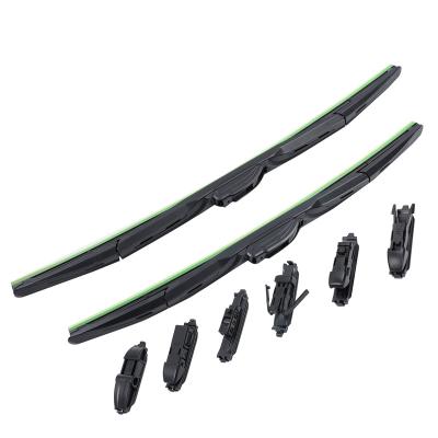 China High Quality Multifunctional Car Parts Wiper Blade Special Rubber Double Clear Goods With Adapter Wipers for sale