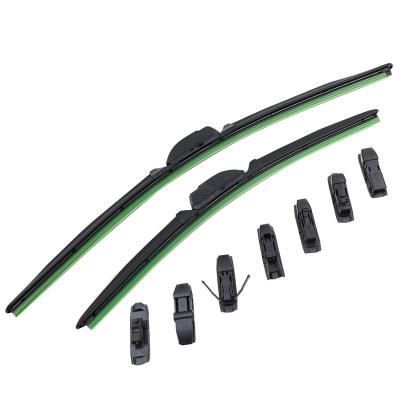 China Clear Durable Multifunctional Frameless Rain Car Wiper Blade With All Size Wipers for sale