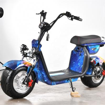 China Citycoco unisex electric scooter fat tire 50km/h fast speed big wheel aluminum moped motorcycle for sale