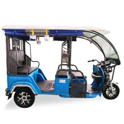 China Passenger E Rickshaw Classic Design 3 Wheel Electric Tricycle Rickshw For Adults Passenger Tricycle With Fiber Roof for sale