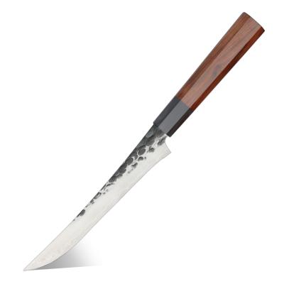 China Sustainable 6.9 Inch Fillet Knife Hot-selling 9Cr18mov Alloy Steel Boning Fish Knife With Abalone Shell Handle for sale