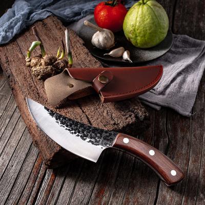 China Viable 6 Inch Chef's Knife Cutting Meat Stainless Steel Handmade Forged Butcher Knife for sale