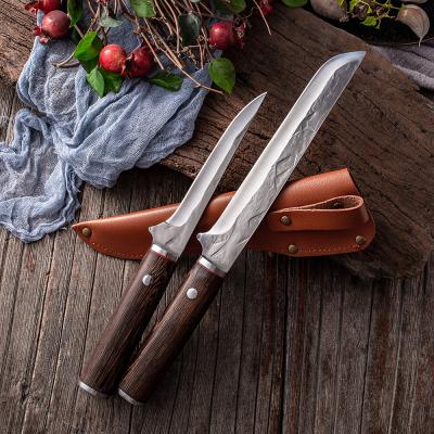 China Sustainable Handmade Forged Boning Knife Stainless Steel Fillet / Bandaging Knife Fish Slicing Knife for sale