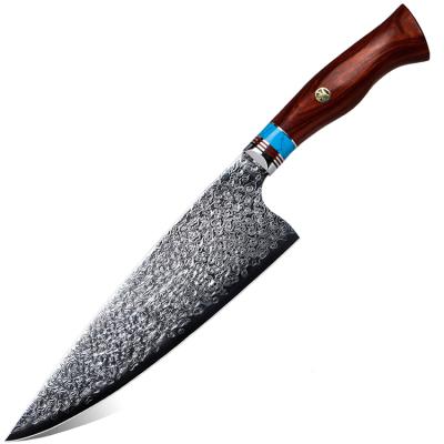 China Sustainable 8.4 Inch Chef Knife Handmade Kitchen Knife Damascus Steel Meat Knife for sale