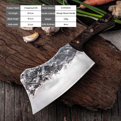 China Viable Handmade Forged Chinese Kitchen Knife Cleaver Cutting Vegetable Knife Cutter for sale