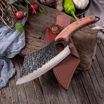 China Sustainable Handmade Forged Cleaver Knife Stainless Steel Asian Knife For Home And Kitchen for sale