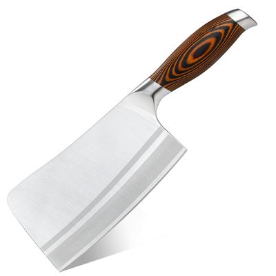 China Heavy Duty 7 Inch Stainless Steel Bone Chopper Chinese Kitchen Chopping Knife Heavy Duty Butcher Knife for sale