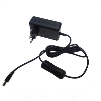 China Korea Plug 36w DC Adapter 12v 3a DC Adapter Transformer Black Color kc Set Top Box Type Wall Mounted CMK Certified Adapter With On Off Switch for sale