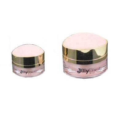 China Wholesale Best Quality 30g Cream Jar Stocked Empty Pink Cosmetic Plastic For Facial Makeup for sale