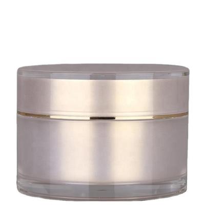 China Stocked 2021 Latest Design Plastic Cylinder 10g 50ml Cosmetics Face Cream Jars Luxury for sale