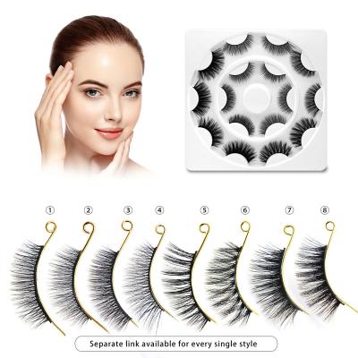 China Wholesale Faux Mink Eyelash Low Price 5D Super Eyelash Set 8 in 1 Lashes Wholesale 3d False Mink Lashes With Private Label Eyelash Book for sale